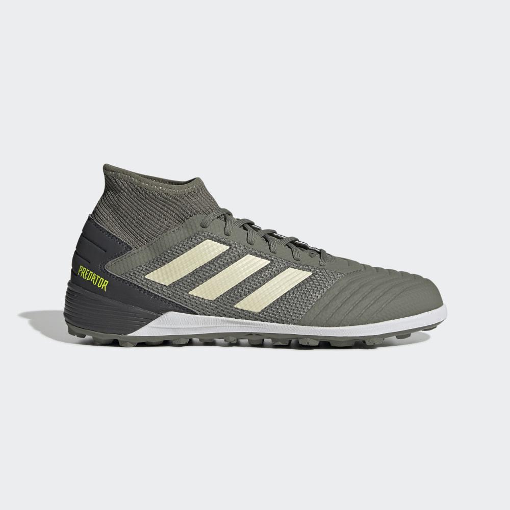 Adidasi Fotbal Adidas Predator TAN 19.3 Turf Barbati Romania - Verzi/Galbeni EF8210
